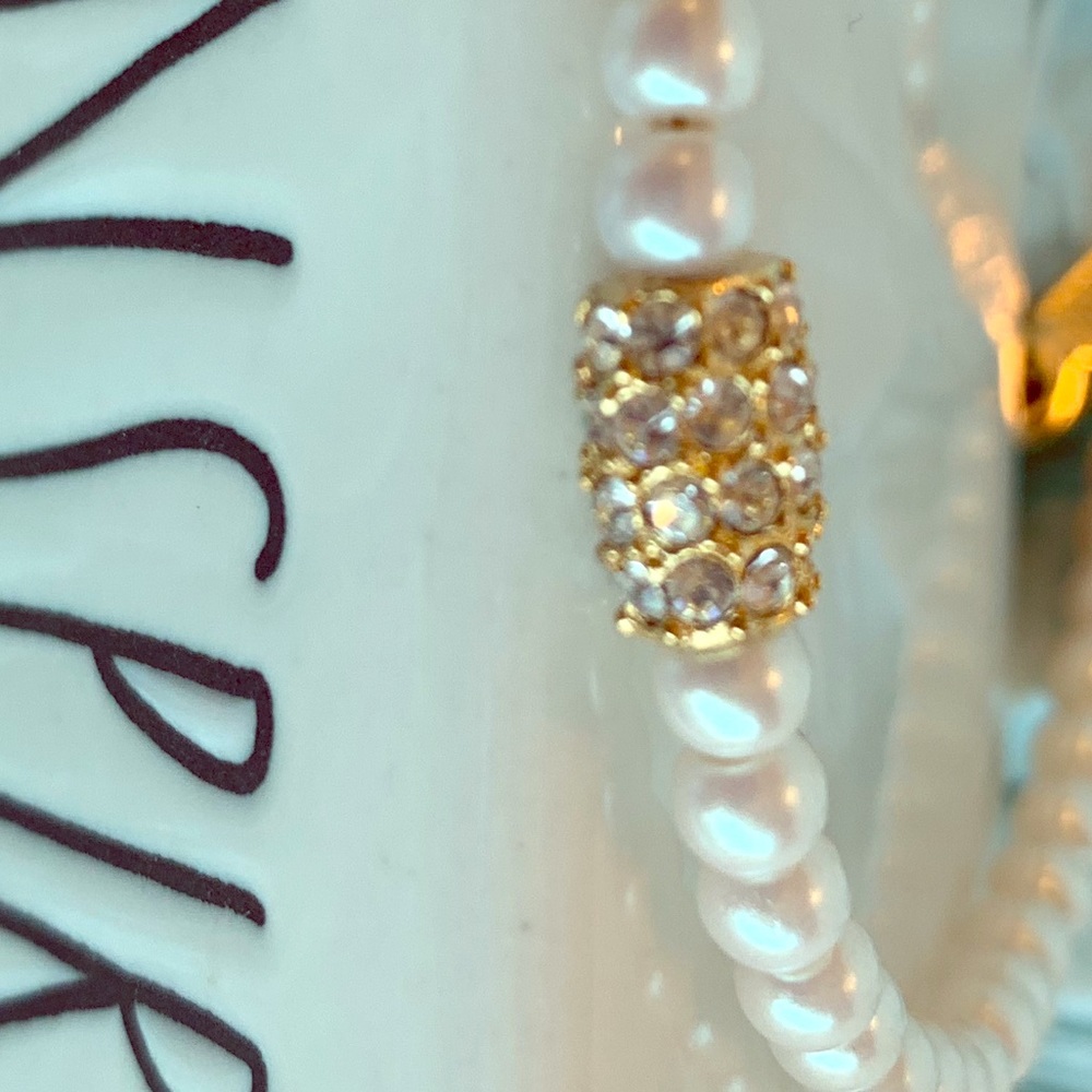 Napier • Pearl and CZ stones bracelet